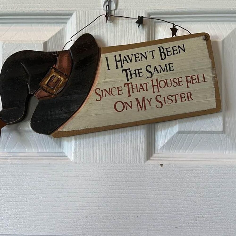 Halloween witch sign